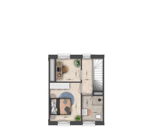 Floorplan - Kanaalstraat Bouwnummer 14, 9301 LT Roden